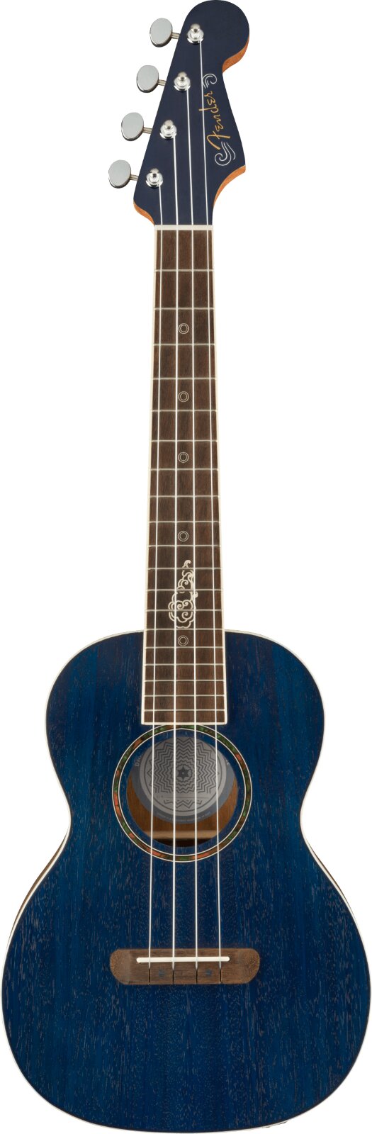 Fender Dhani Harrison Ukulele Walnut Fingerboard Sapphire Blue : miniature 1
