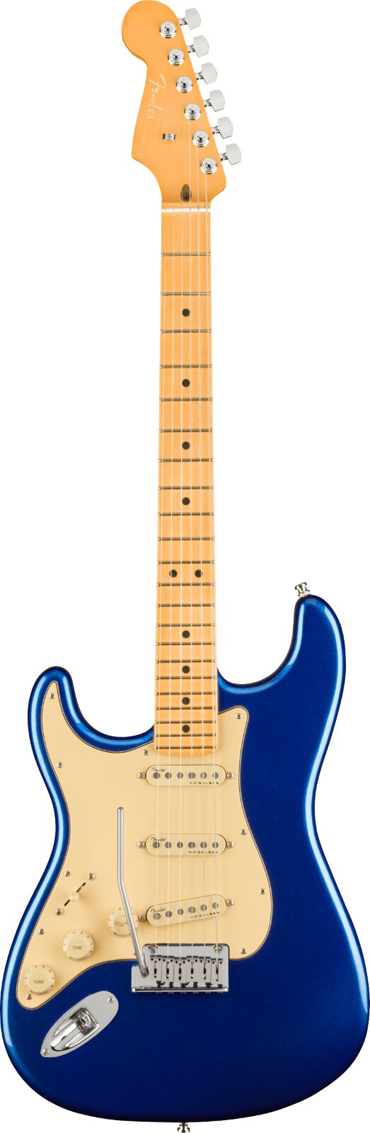 Fender American Ultra Stratocaster Left-Hand Maple Fingerboard Cobra Blue : miniature 1