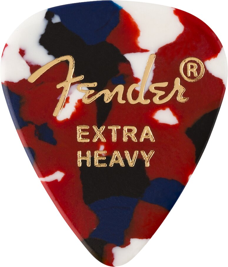 Fender 351 Shape Premium Picks Extra Heavy Confetti 12 Pack : photo 1