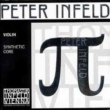 Thomastik Violin PETER INFELD 1e E-E chrome steel coated platinum dia. .027 Medium : photo 1