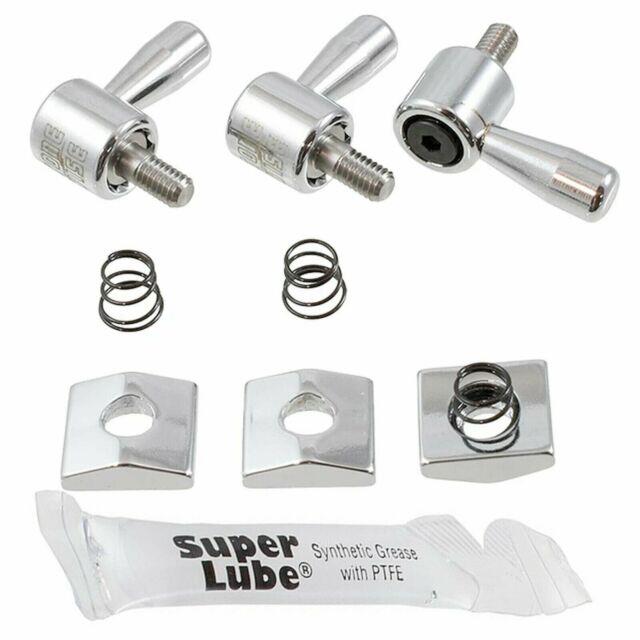 BMB TONE VISE LOCKING NUT WITH KEYLESS LOCKS FOR FLOYD ROSE CHROME – Image 2