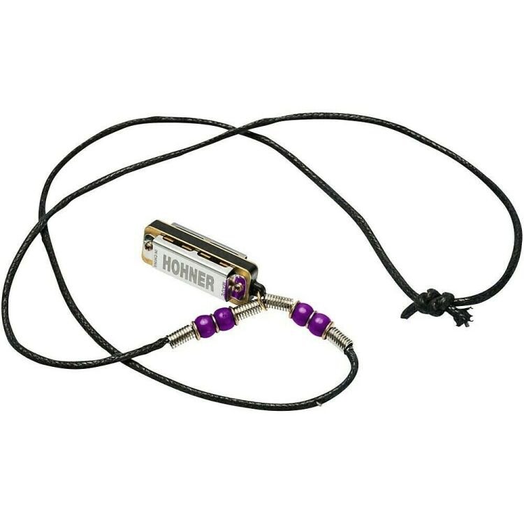 Hohner Mini Mundharmonika mit Halsband Lila (M38N-PU) : photo 1