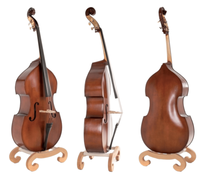 Gewa Basic Line 3/4 left-handed double bass - Solid top model, gamba shape