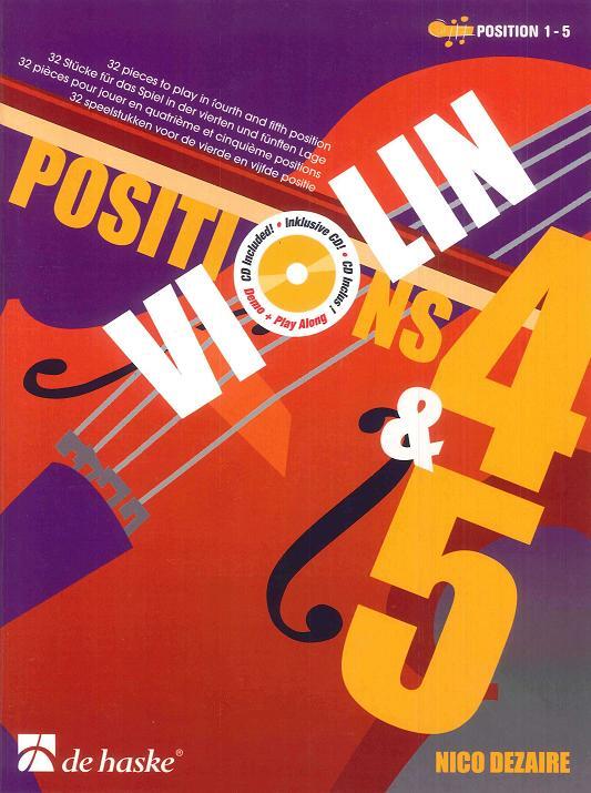 Violin Positions 4 & 5 32 pieces to play in fourth and fifth position : photo 1