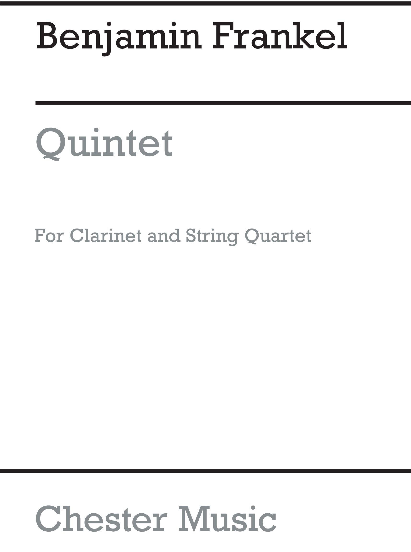 Quintet For Clarinet And String Quartet Op.28 : photo 1