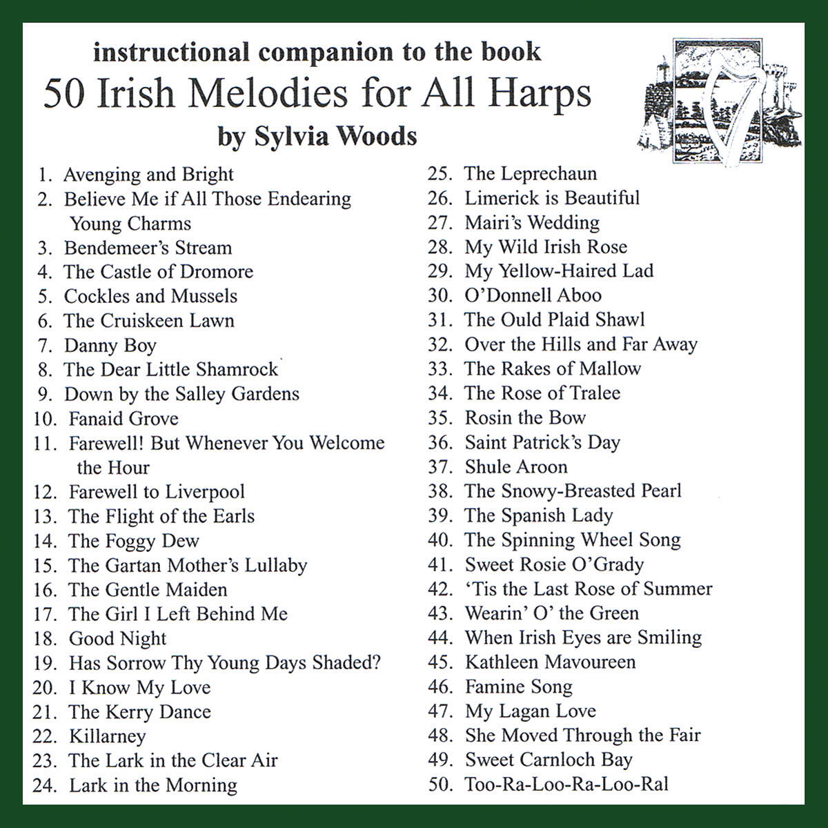50 Irish Melodies for All Harps CD : photo 1