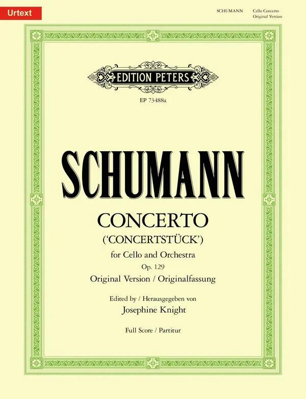 Concerto for Cello and Orchestra (Concertstück) Original Version - Edition for Cello and Piano : photo 1