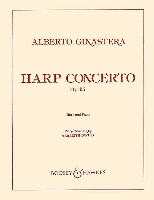 Boosey and Hawkes Concerto Op. 25 Harp And Piano : photo 1