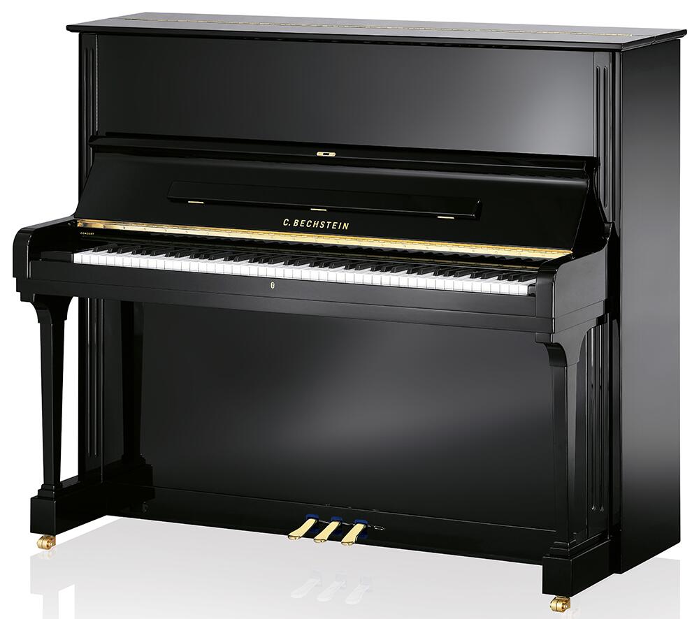 Bechstein Concert C8 Noir poli-brillant + Système silencieux C.Bechstein Vario