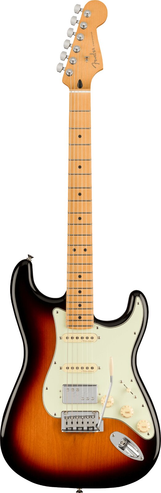 Fender Player Plus Stratocaster HSS, Maple Fingerboard, 3-Color Sunburst : photo 1