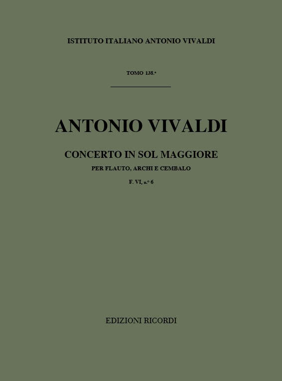 Concerto G Major RV 483 F.Vi-6 - Tomo 138 : photo 1