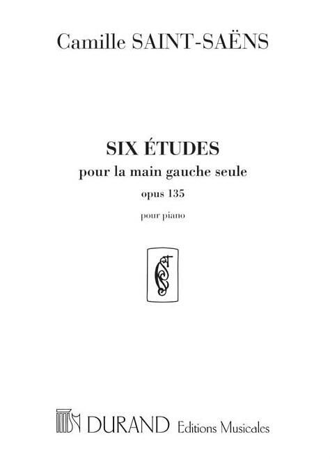 Six Etudes Pour la main Gauche Seule Opus Op 135 : photo 1