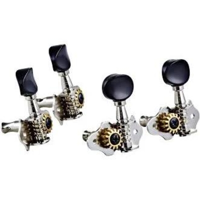 Grover Mécaniques ukulele bouton noir