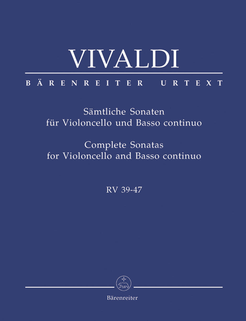 Complete Sonatas for Violoncello and Bc. RV 39-47 Performance Score and Parts : photo 1