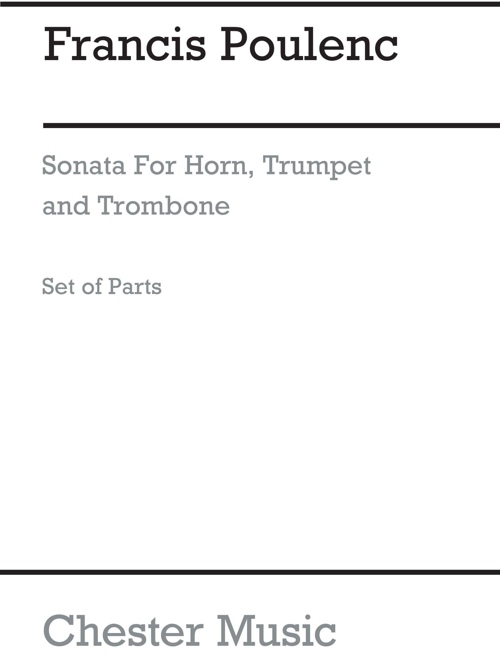 Sonata For Horn, Trumpet and Trombone (Parts) : photo 1