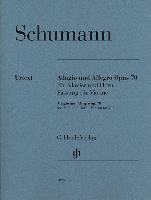 Adagio und Allegro op. 70 für Klavier und Horn Version for Violin : photo 1