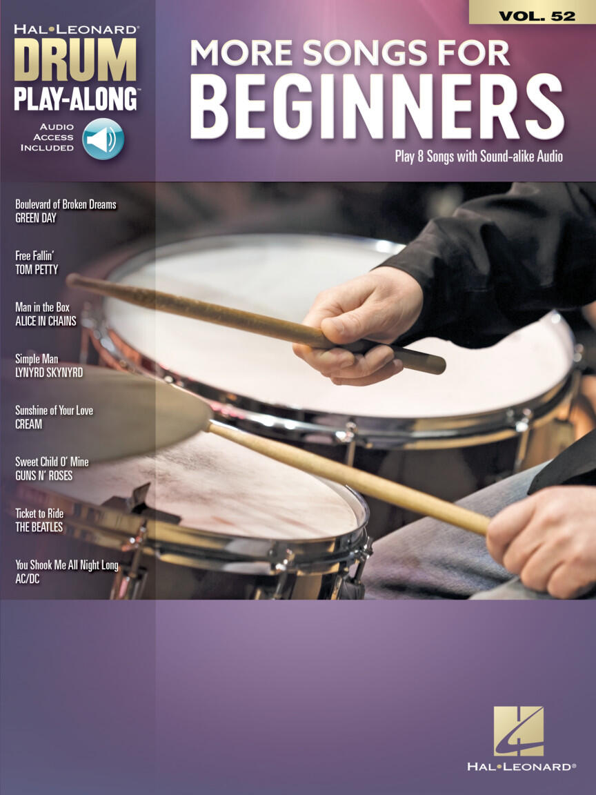 More Songs for Beginners Drum Play-Along Volume 52 : photo 1