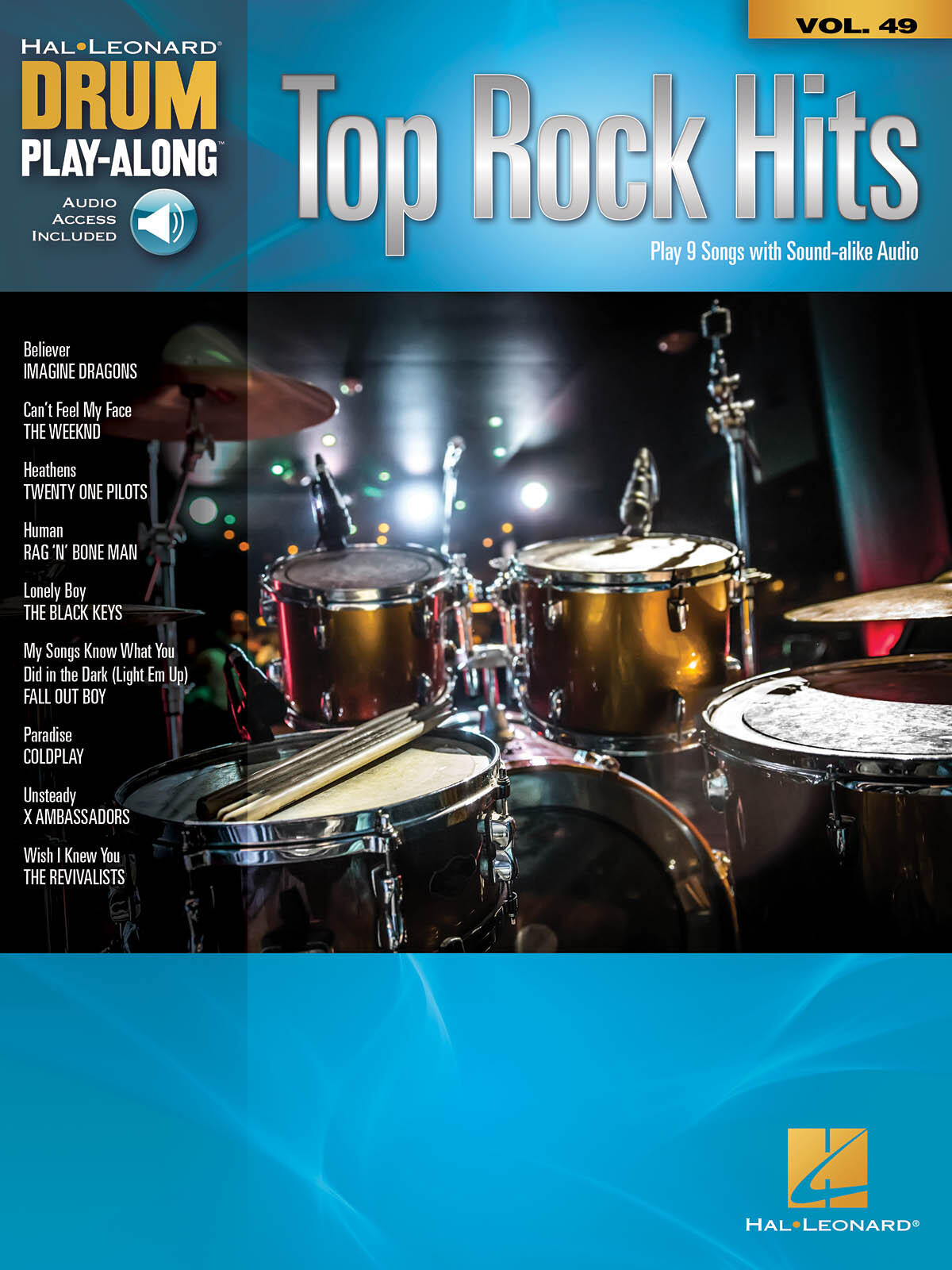 Hal Leonard Top Rock Hits Drum Play-Along Volume 49 : photo 1