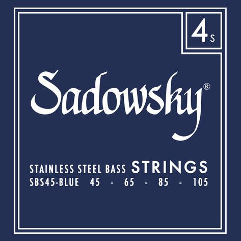 Sadowsky Blue Label Bass String Set, Stainless Steel - 4-String, 045-105 : photo 1