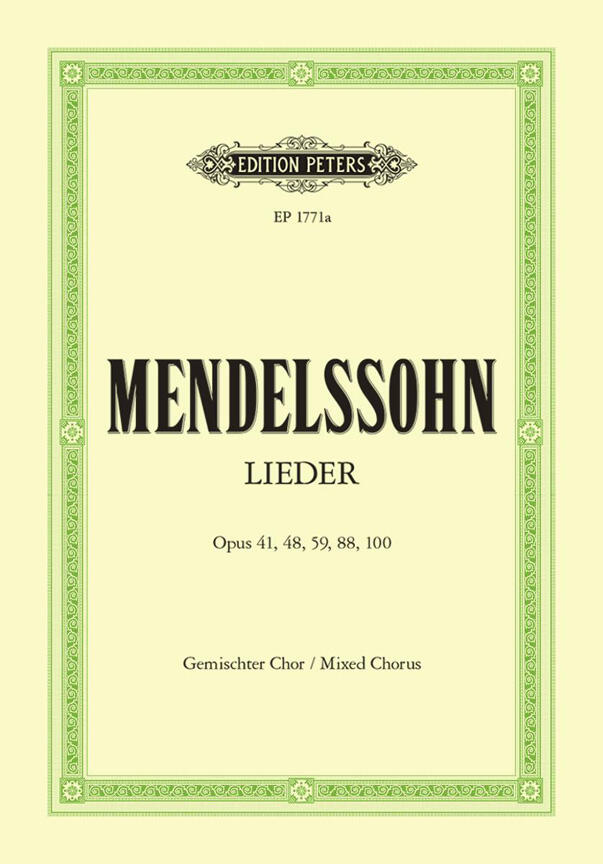 Lieder / 28 Choruses Ops.41, 48, 59, 88, 100 : photo 1