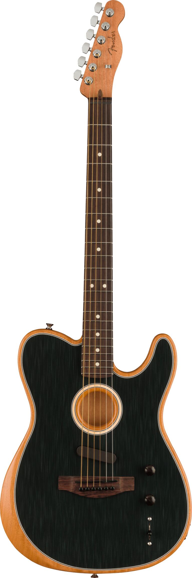 Fender Acoustasonic Player Telecaster Rosewood Fingerboard Brushed Black