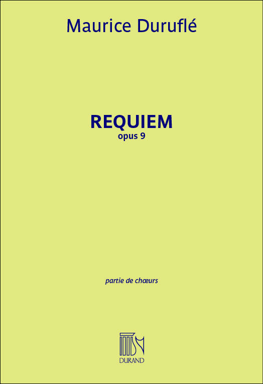 Requiem Opus 9 - Choral Score Choeur à quatre voix mixtes : photo 1