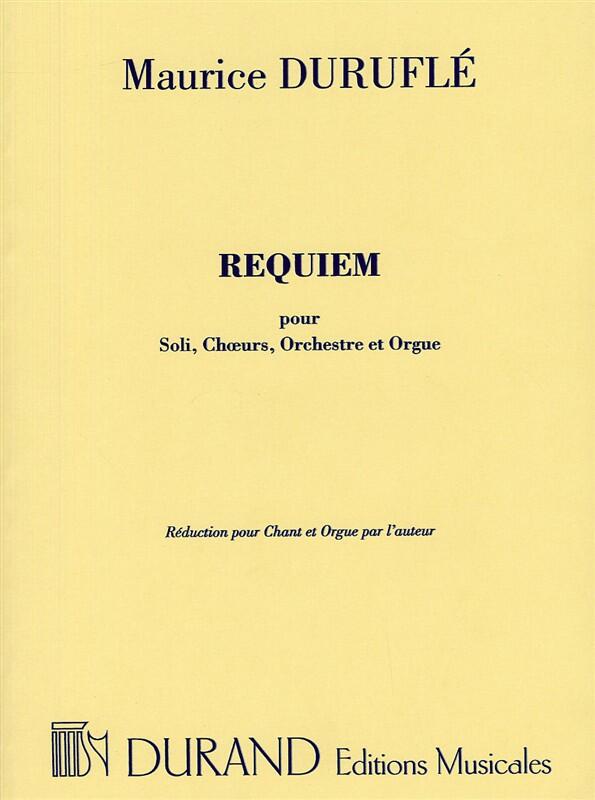 Requiem Opus 9 - Vocal Score Reduction pour Chant et Orgue par l