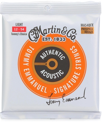 Martin & Co MA540FX Authentic Acoustic. Flexible Core - Phosphor Bronze .012-.054 - Light (Tommy Emmanuel)