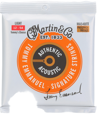 Martin & Co MA540FX Authentic Acoustic. Flexible Core - Phosphor Bronze .012-.054 - Light (Tommy Emmanuel)