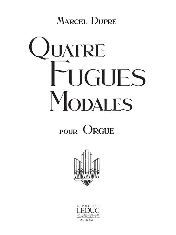 Alphonse 4 Fugues Modales/Op63 : photo 1