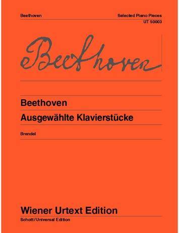 Wiener Urtext Edition Beethoven Ludwig van: Selected Piano Pieces for piano Edited from the autographs and Original Edition and with fingering by Alfred Brendel : photo 1