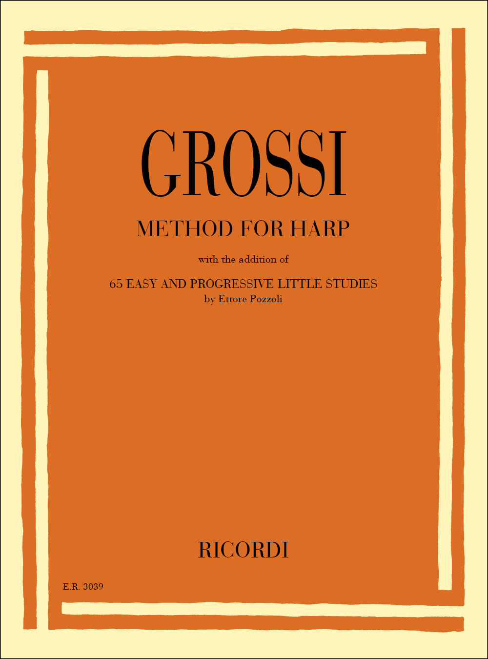 Method for Harp with the addition of 65 easy and progressive little studies by Ettore Pozzoli : photo 1