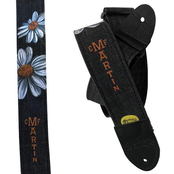 Martin & Co Eco Denim Strap, Cotton with Leather Ends : photo 1