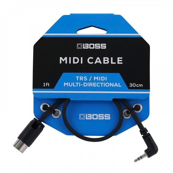 Boss BMIDI-1-35 TRS To 5-Pin DIN Midi Cables, 1ft./30cm : photo 1
