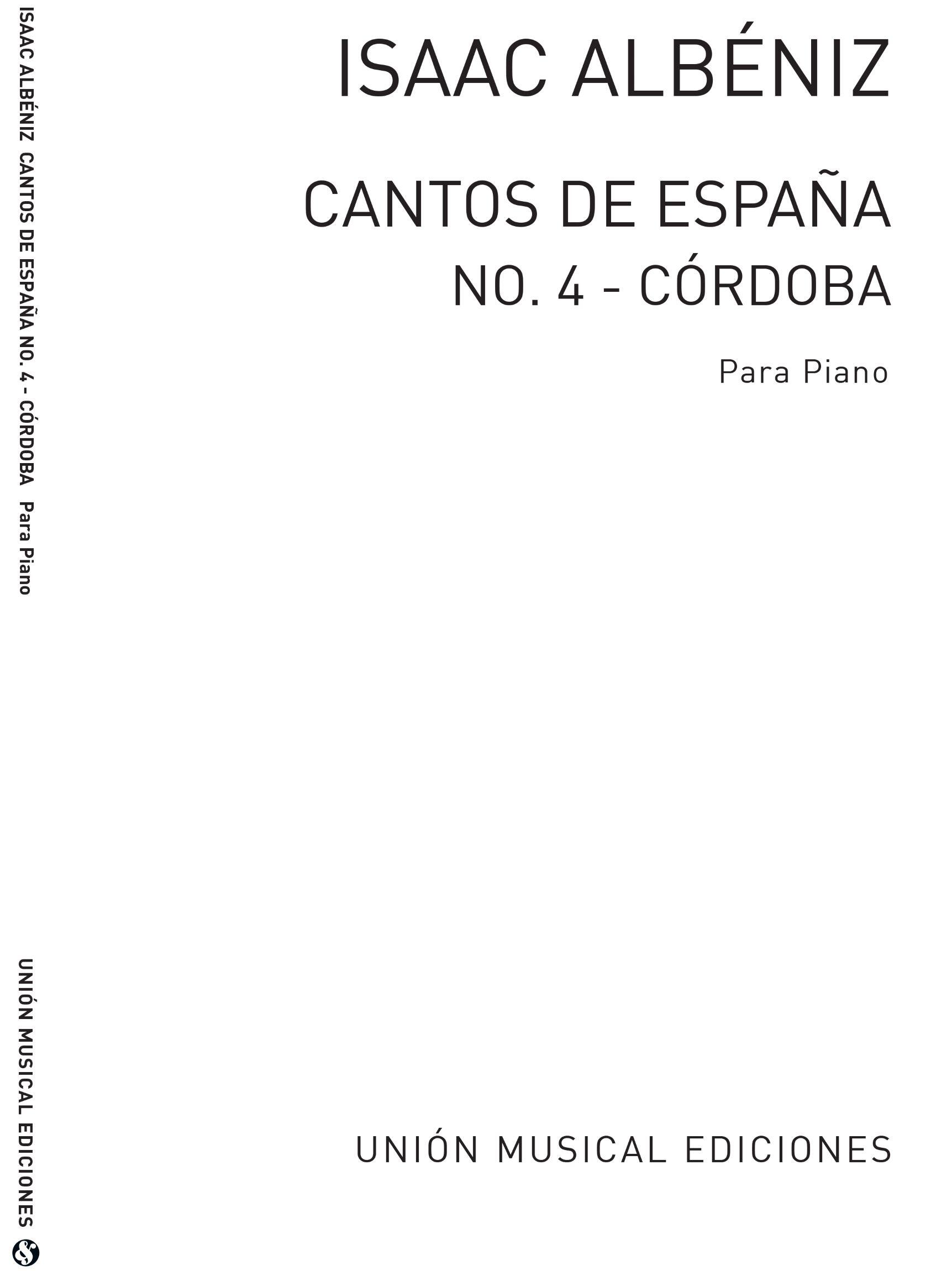 Albeniz Cordoba No.4 De Cantos De Espana Op.232 : photo 1
