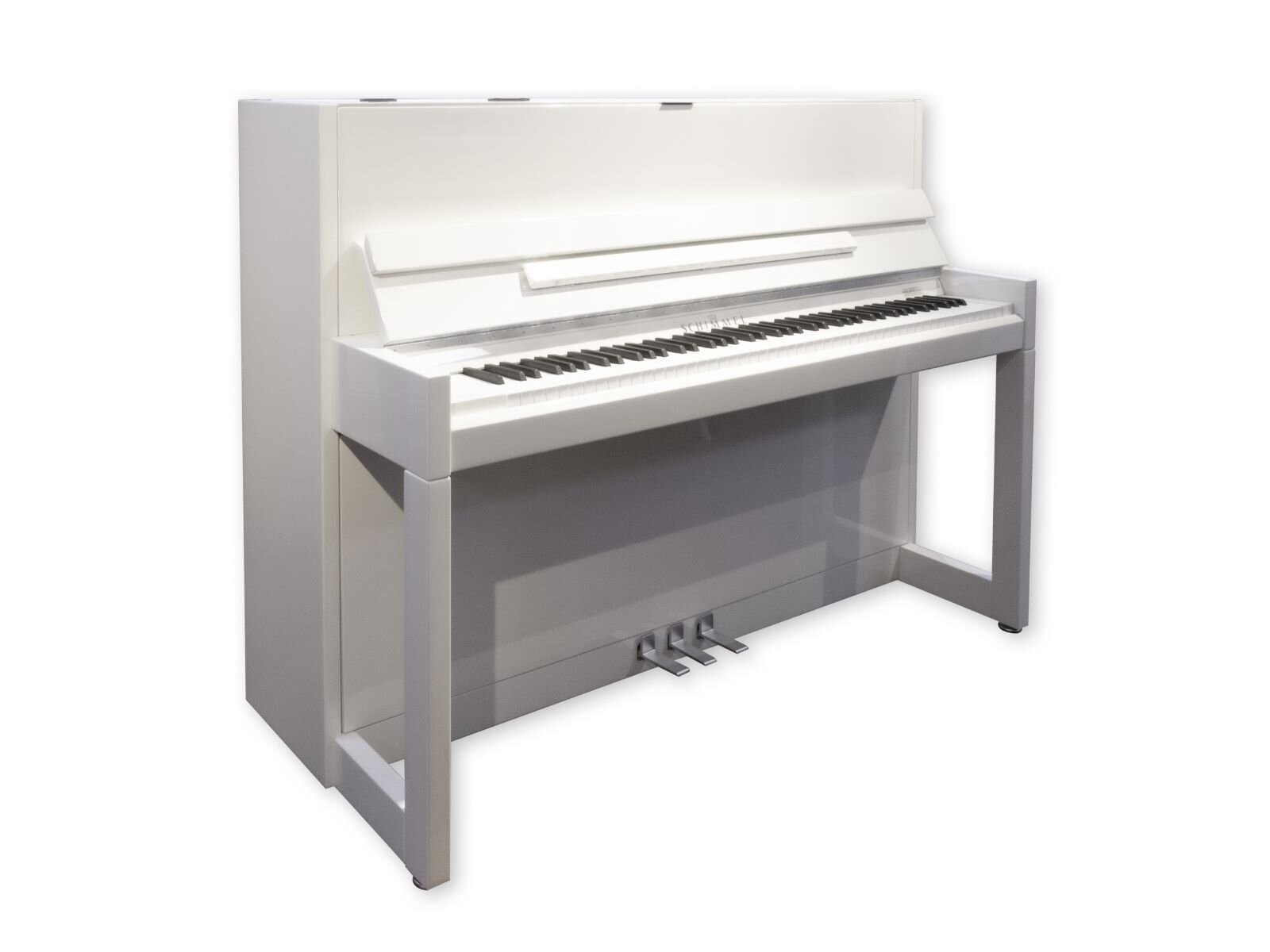 Schimmel C116 Modern Cubus Classic Glossy white + TwinTone silencer system : photo 1