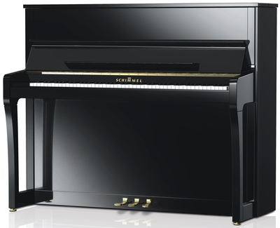Schimmel K122 Elegance Konzert Noir poli-brillant + Système silencieux TwinTone