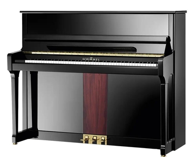Schimmel C121 Tradition Noblesse Glossy Black and Pyramidal Mahogany