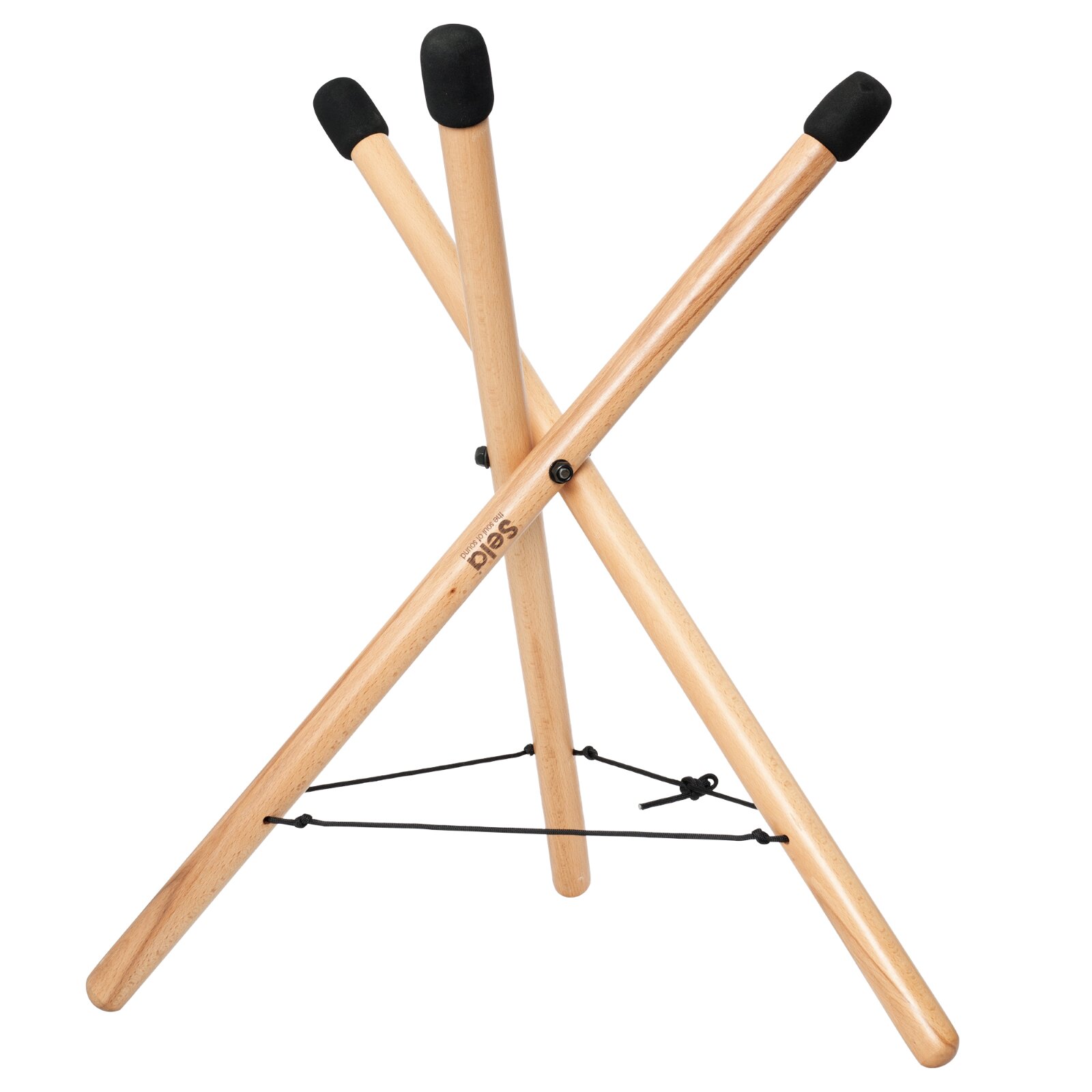 SELA Support de handpan moyen pliable, réglable en hauteur, en bois de hêtre : photo 1