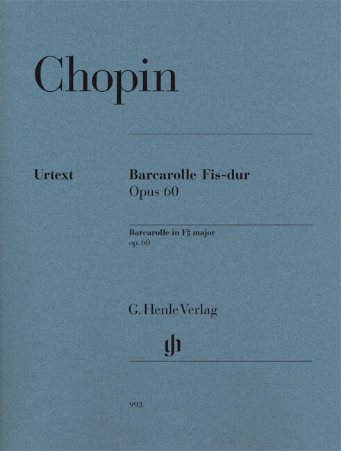 Barcarolle In F Sharp Op.60 Barcarolle in F sharp major op. 60 : photo 1