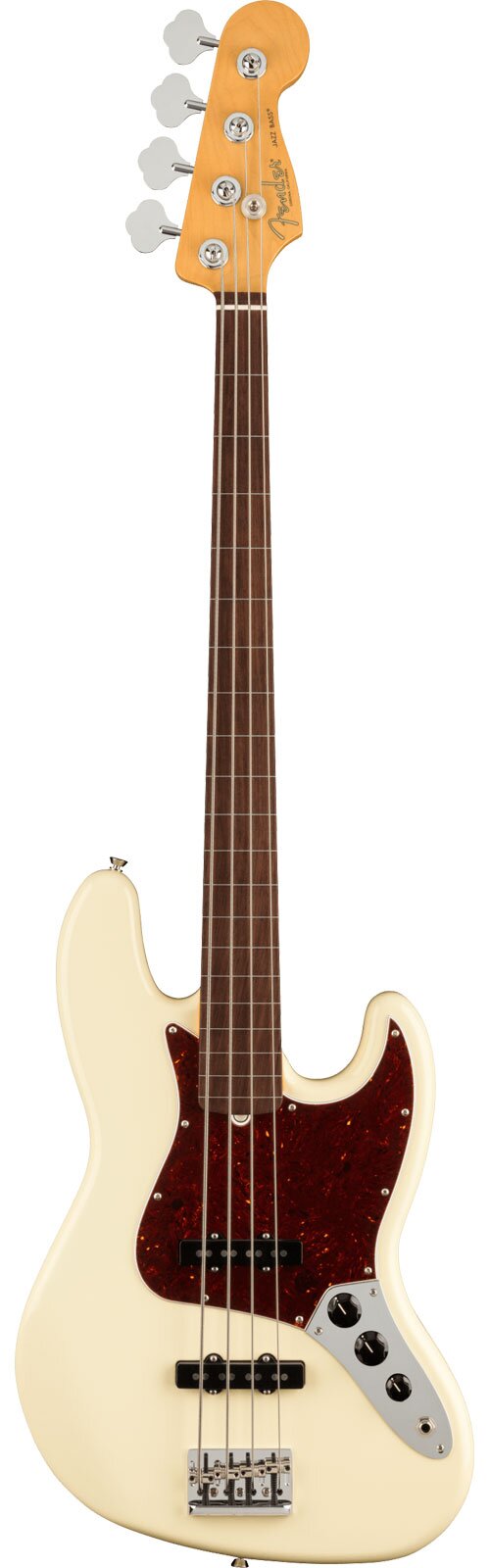 Fender American Professional II Jazz Bass Fretless Rosewood Fingerboard Olympic White : photo 1
