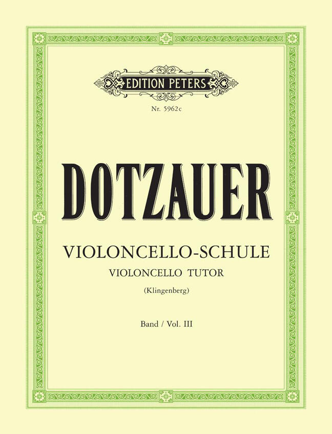 Edition Peters Méthode de violoncelle vol. 3 : photo 1