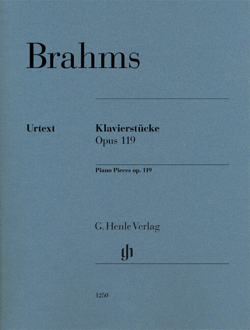 Brahms Piano Pieces Op. 119 Urtextausgabe, broschiert, revised edition HN 123 : photo 1
