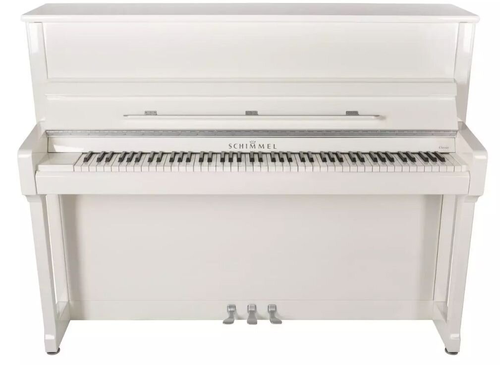 Schimmel C116 Tradition Glossy White and Chrome + TwinTone Silent System : photo 1