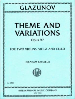 Theme and Variations Op.97 arrangé pour quatuor à cordes (original pour ochestre à cordes) : photo 1