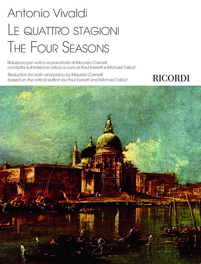 Ricordi Le quattro stagioni Piano reduction for Violin and Piano by Maurizio Carnelli : photo 1