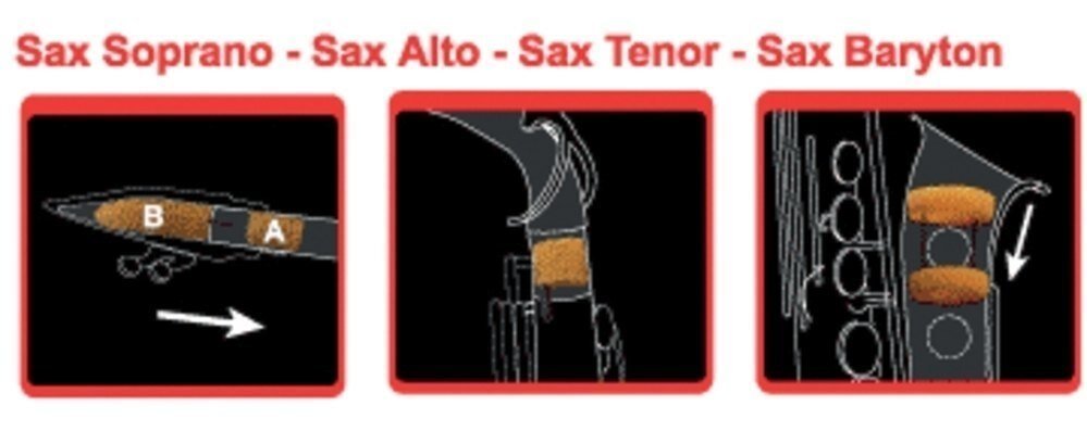 Saxmute Sourdine Saxophone Soprano 2 bocaux : photo 1