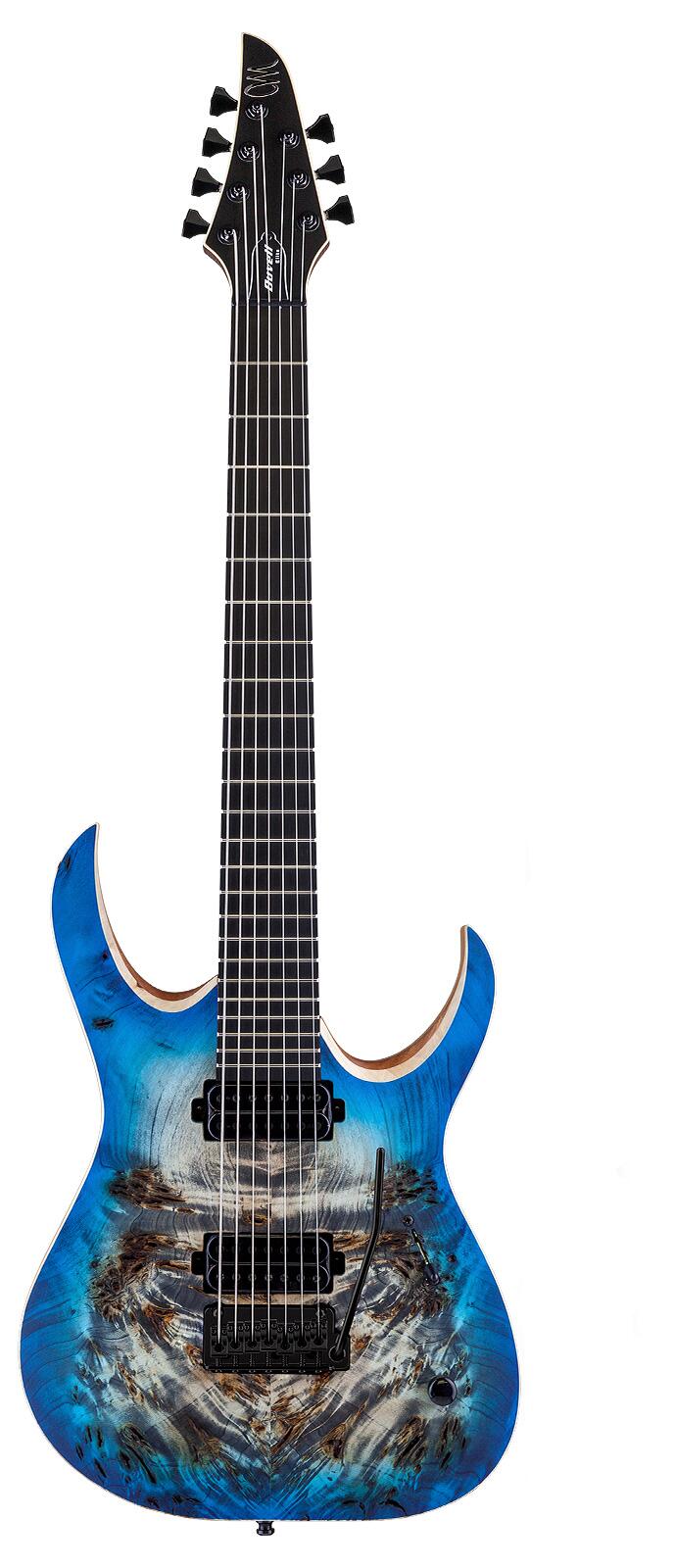 Mayones Duvell Elite V24 7 – Jeans Black 3-Tone Blue Burst