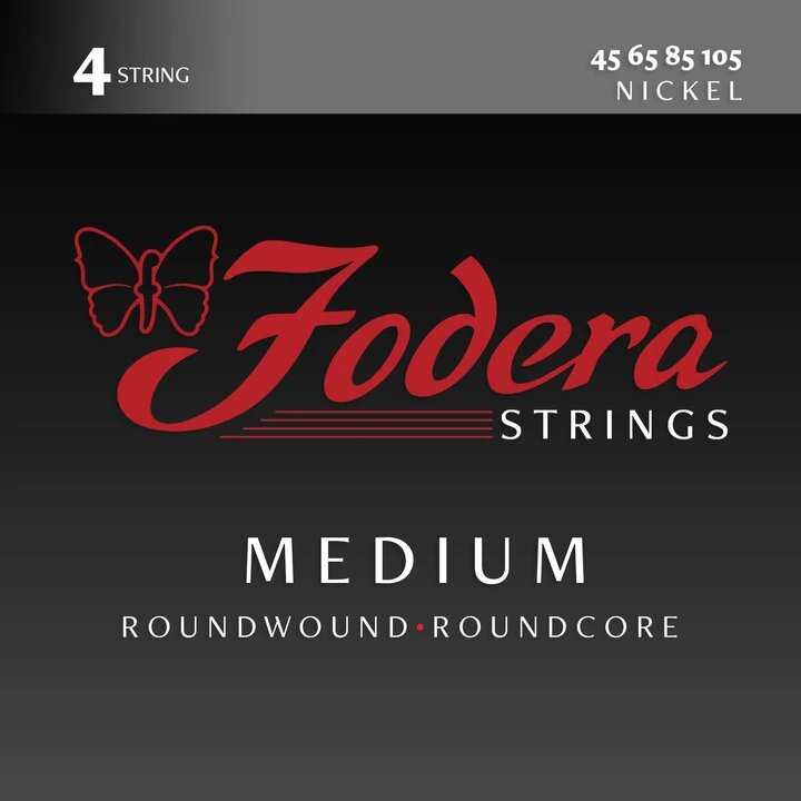 Fodera 4-String Electric Bass String Set 45-105 Medium Nickel : photo 1