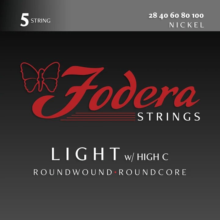 Fodera 5-String Electric Bass String Set 28-100 Nickel - Matt Garrison Set : photo 1